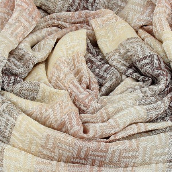 Beige-unisex-cotton-stole-Boreal