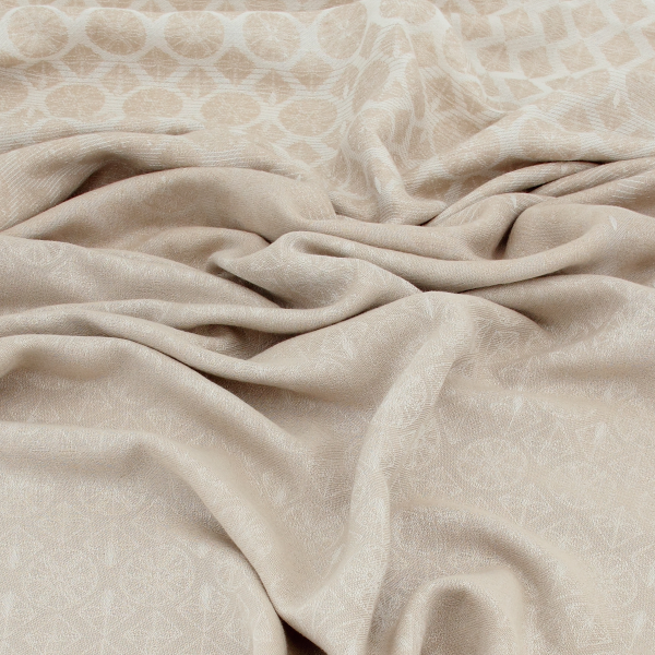 Men's-linen-cotton-scarf-beige-Logo