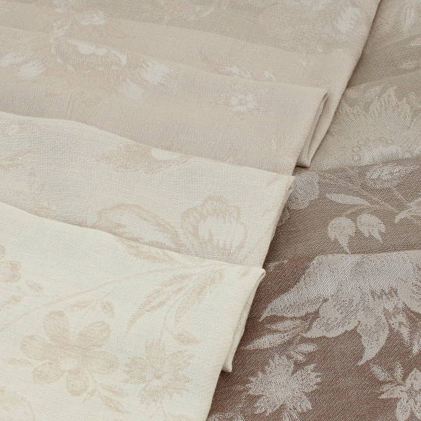 Women's-cotton-linen-beige-stole-Versailles