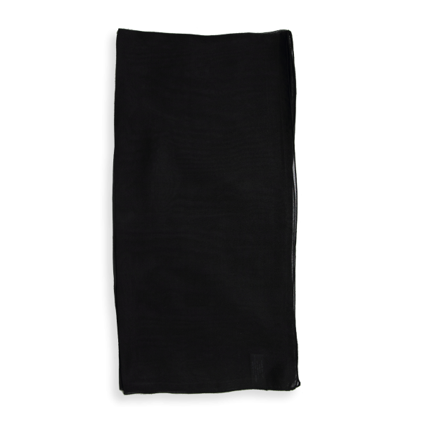 Black-silk-wedding-women's-airy scarf