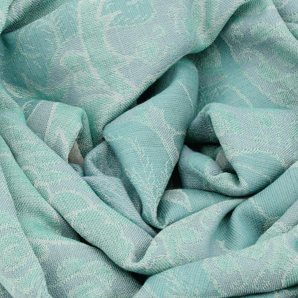Blue aqua-wool-cashmere-women’s-scarf-oiseaux paradis