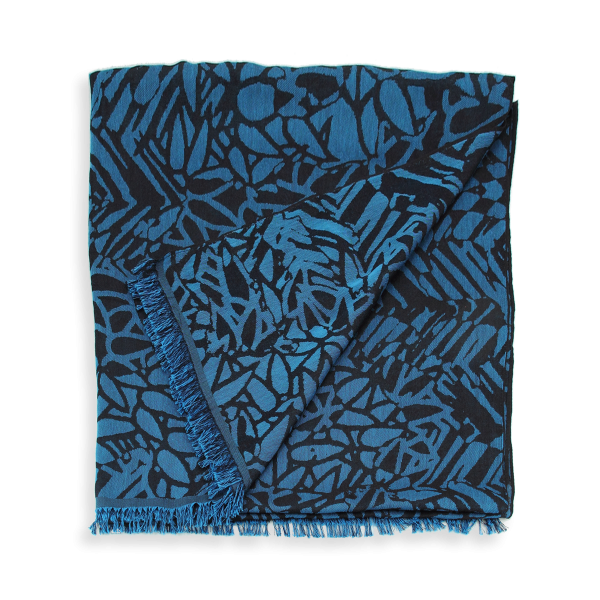 Blue-navy-silk-cachmere-women’s-stole-Savanna