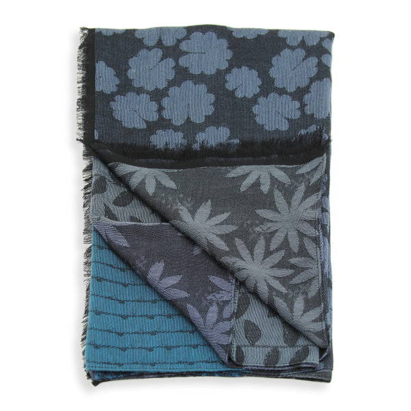 Silk-cotton-rayon-navy-bleu-women’s-stole-large-Jeannette
