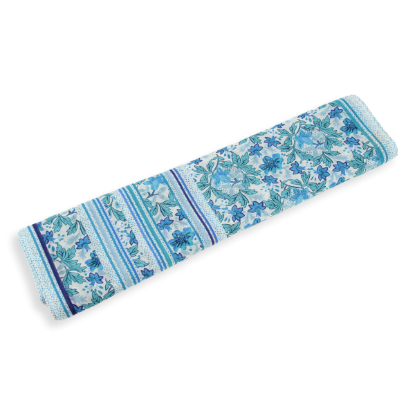 Women's-blue-cotton-silk-printed-scarf-Jardin