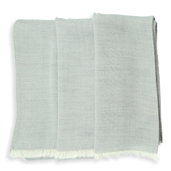 Bluish gray-monochrome-cashmere-unisex-blend-stole-Tout doux