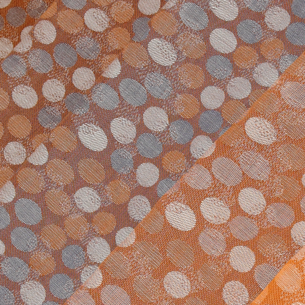Women's-silk-cotton-brun-orange-stole-goutte d'eau
