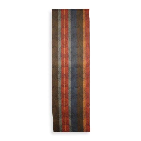 Rust-brown-silk-wool-women's-scarf-Victoria