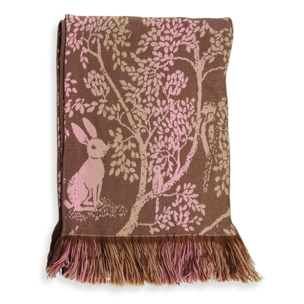 Rabbit-brown-wool-children’s-scarf
