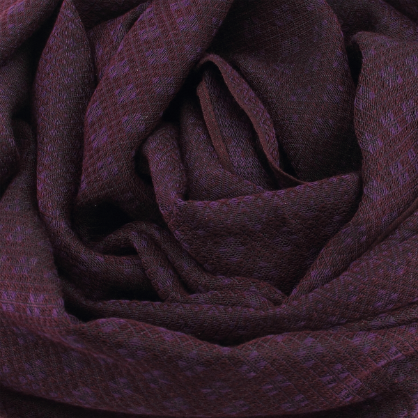 Losange-dark red-cotton-silk-cashmere-men’s-scarf