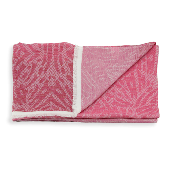 Butterfly-pink-rayon-cotton-women’s-scarf