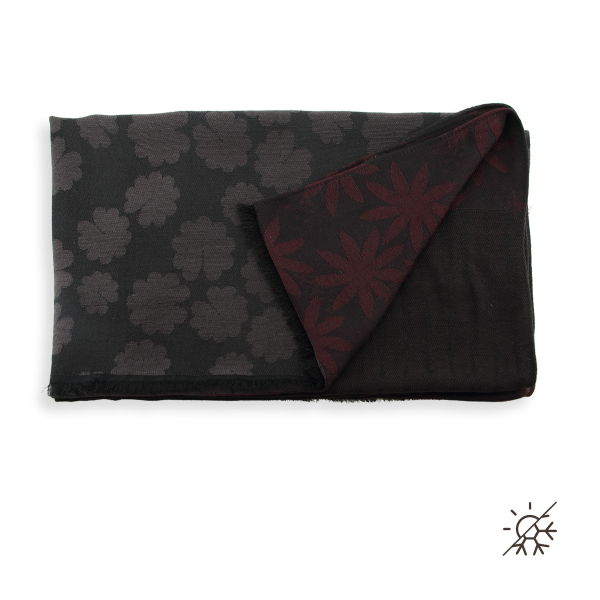 Silk-cotton-rayon-brown-bordeaux-women’s-stole-large-Jeannette