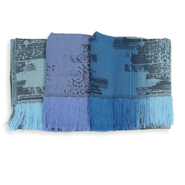 Blue-rayon-wool-women’s-men’s-oversized-stole-Philadelphia