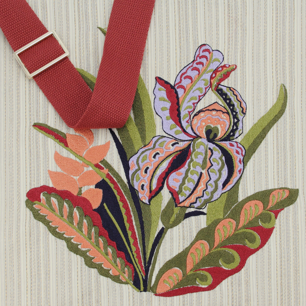 women’s-embroidered-woven bag-iris-gold