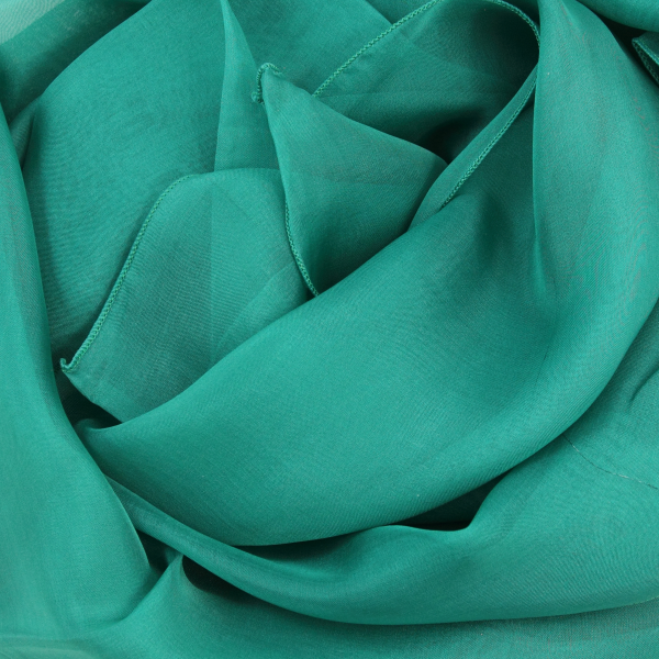 Green-emerald-silk-wedding-women's-airy scarf