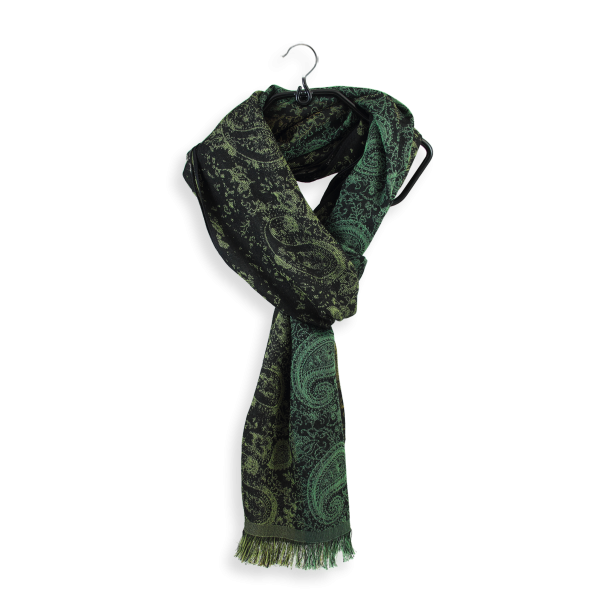 Scarf-women’s-cotton-silk-black-green-Mumbai