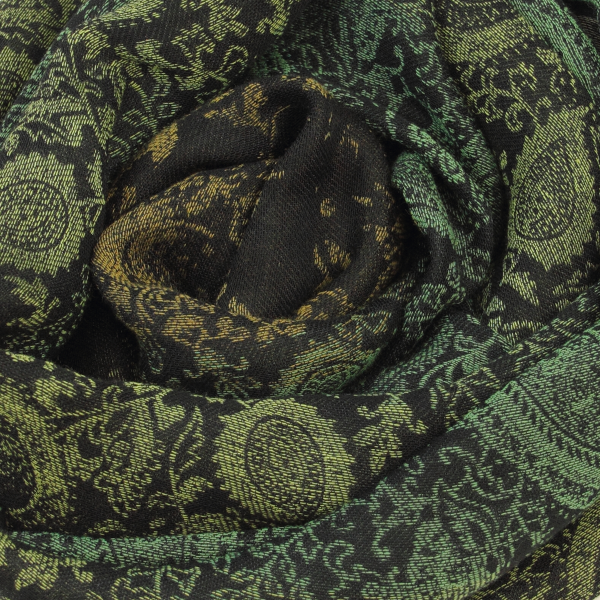 Scarf-women’s-cotton-silk-black-green-Mumbai