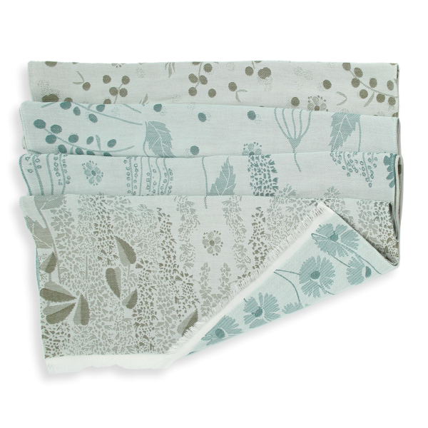 Women's-organic cotton-green-stole-Jardin