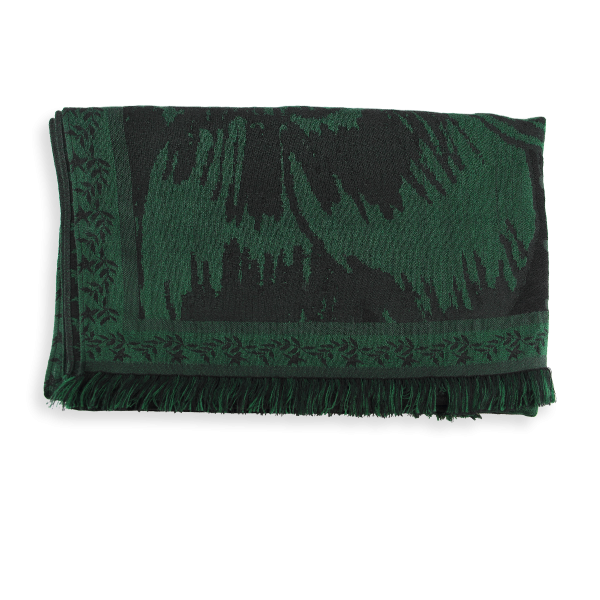 Green-black-cotton-silk-wool-women’s-stole-maxi-floral