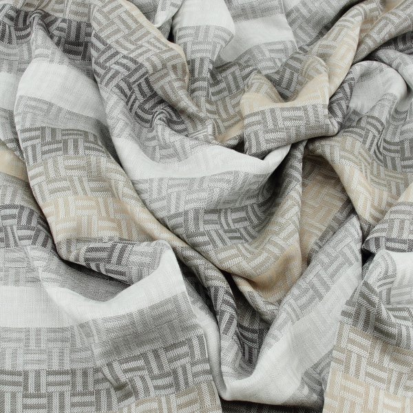 Grey-unisex-cotton-stole-Boreal