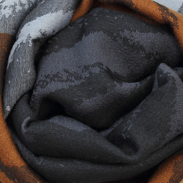 Over size-stole-man-woman-wool-merino-modal-leather-grey-Spirit-1A