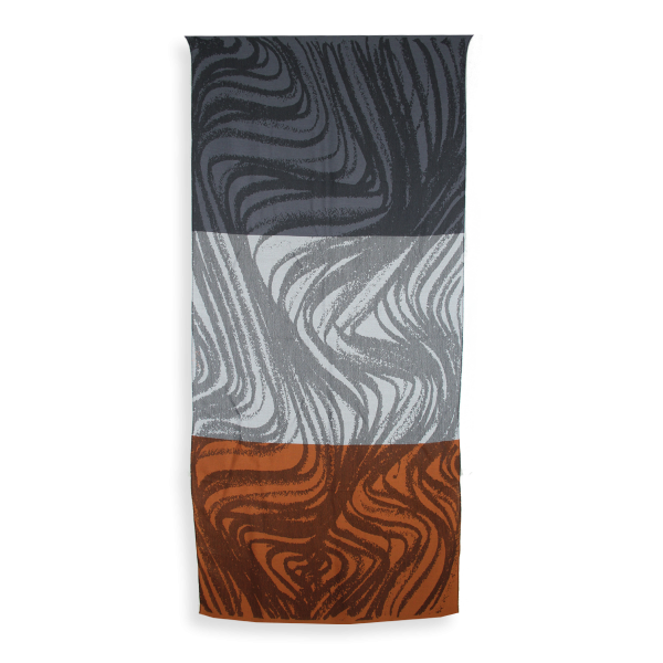 Over size-stole-man-woman-wool-merino-modal-leather-grey-Spirit