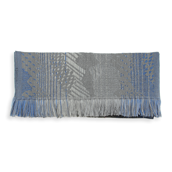 Grey-denim-merino wool-women's-scarf-Nebuleuse
