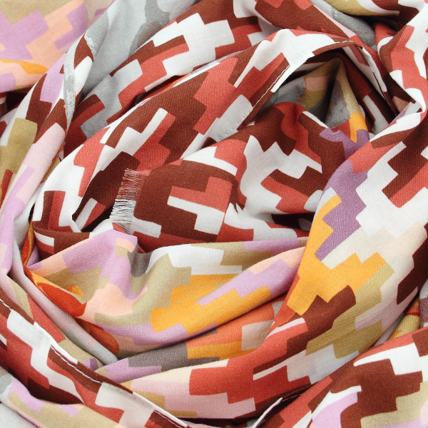 Herringbone-terracotta-cotton-women’s-stole