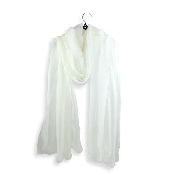 Off white-silk-wedding-women's-stole.