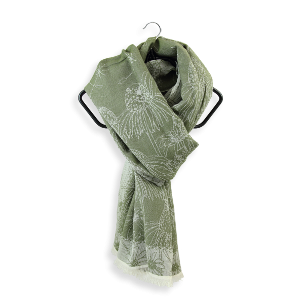 Woman-stole-bio cotton-certified-kaki-Life