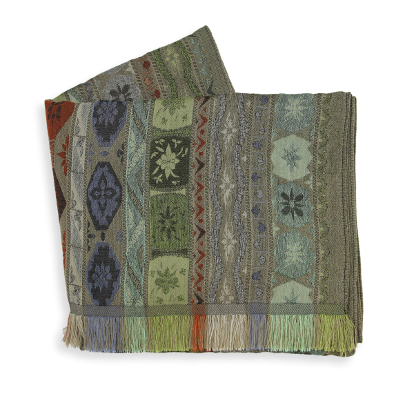 Khaki-women’s-wool-cotton-silk-scarf-Chanson