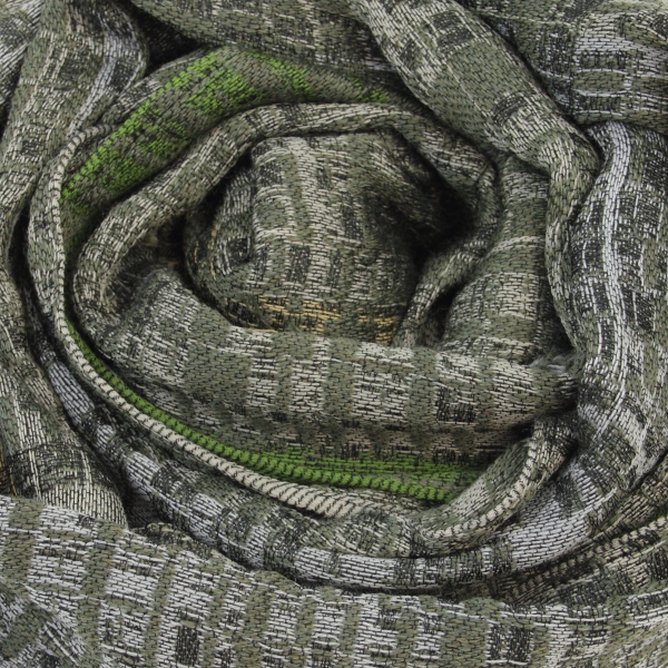 Gray-khaki-rayon-Merino wool-men’s-scarf-Janeiro