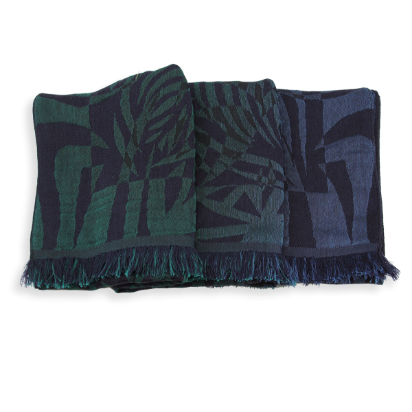Fascine-navy blue-cotton-silk-wool-women’s-stole