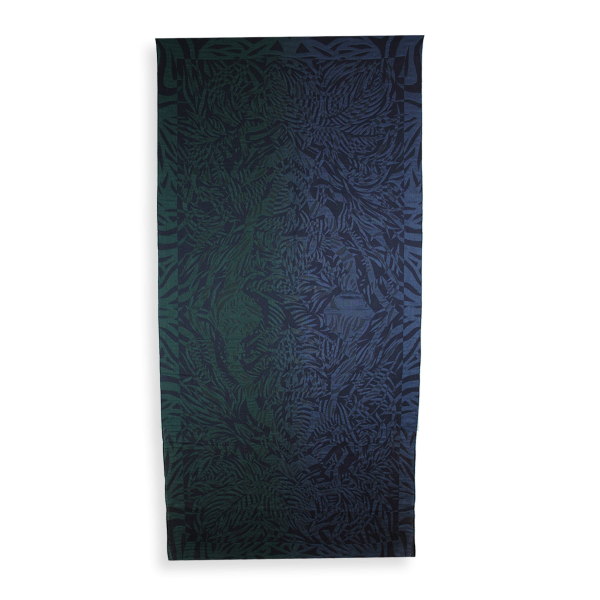 Fascine-navy blue-cotton-silk-wool-women’s-stole