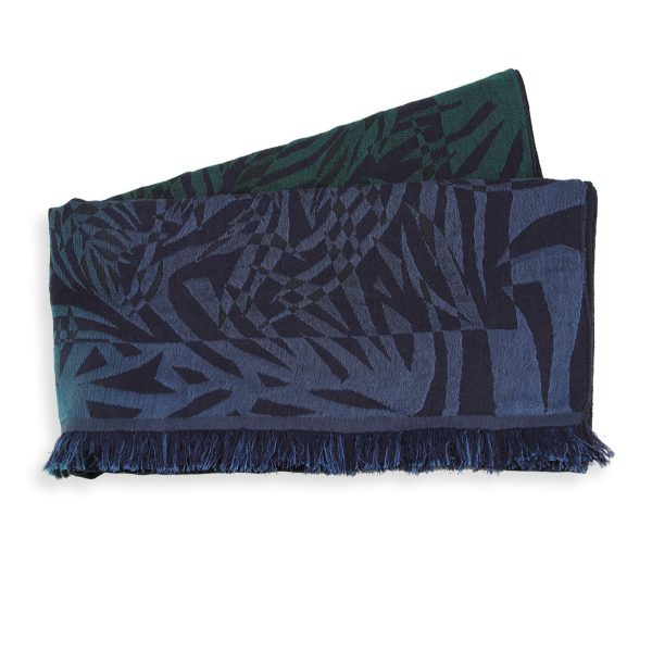 Fascine-navy blue-cotton-silk-wool-women’s-stole