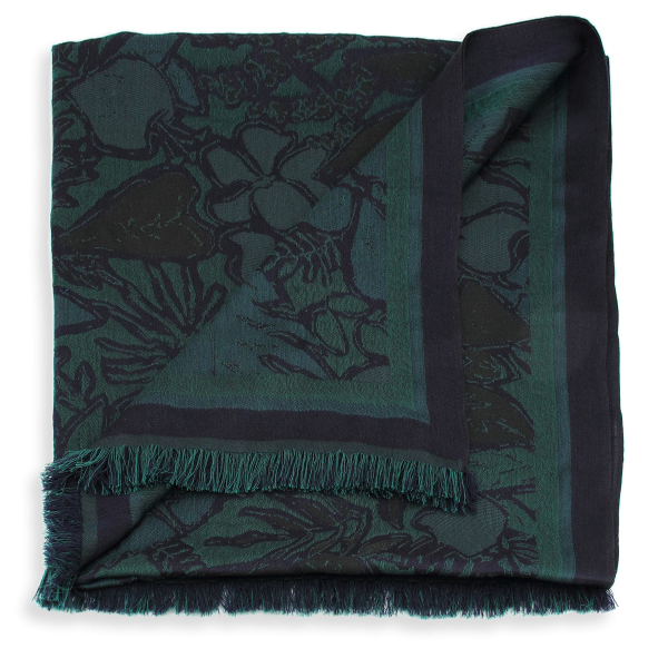 Marine-cotton-silk-wool-women’s-stole-Juliette
