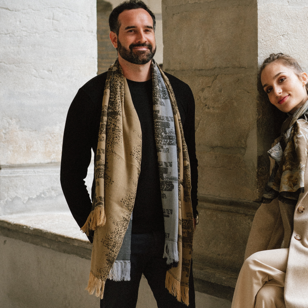 marine blue-beige-rayon-wool-women’s-men’s-oversized-stole-Philadelphia