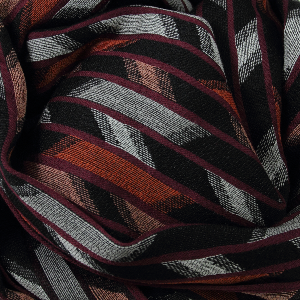Melbourne-black-rust-silk-wool-men’s-scarf