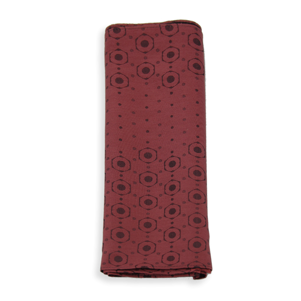 Rusty red-silk-men's-scarf-Denis-made-in-France