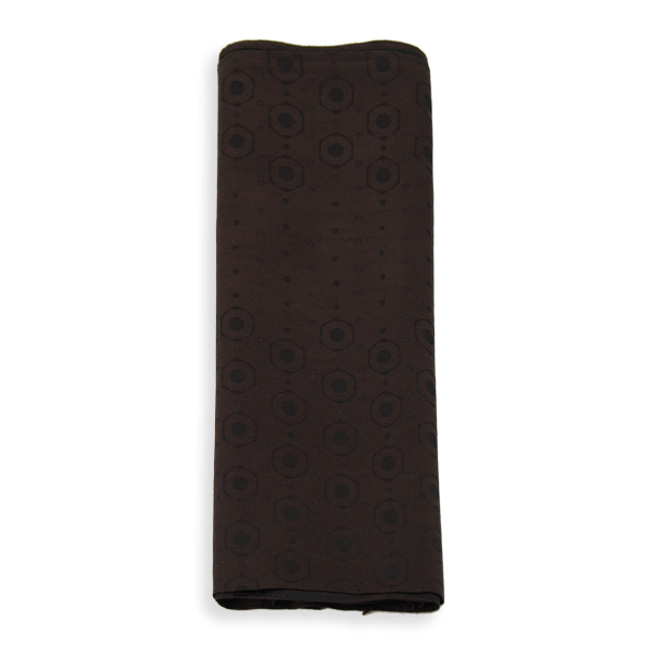 Chocolat-silk-men's-scarf-Denis-made-in-France