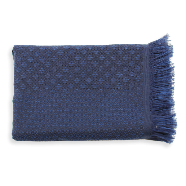 Losange-bleu-cotton-silk-cashmere-men’s-scarf