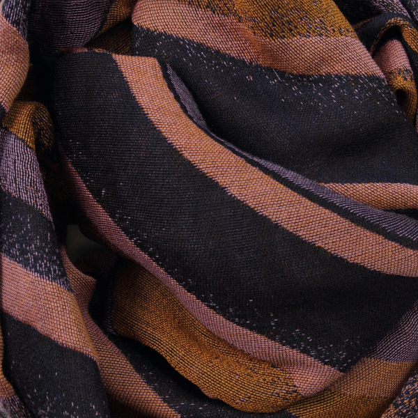 Men's-women's-stole-wool-coton-silk-navy-orange-san-francisco