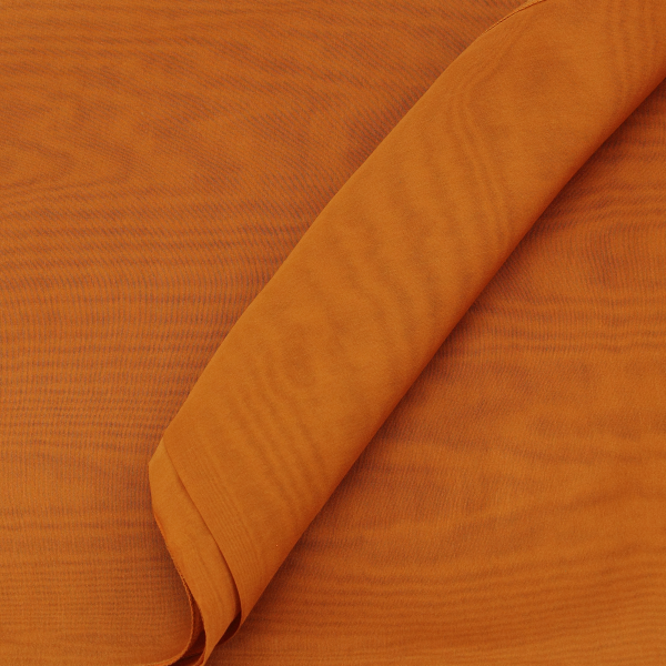 Women's-silk-chiffon-monochrome-caramel-ochre