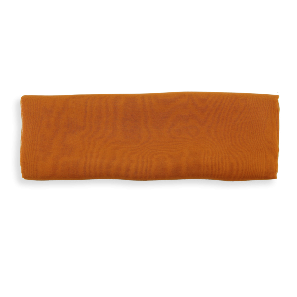 Women's-silk-chiffon-monochrome-caramel-ochre