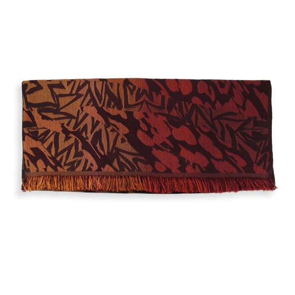 Red-orange-100% natural-women’s-stole-Savane
