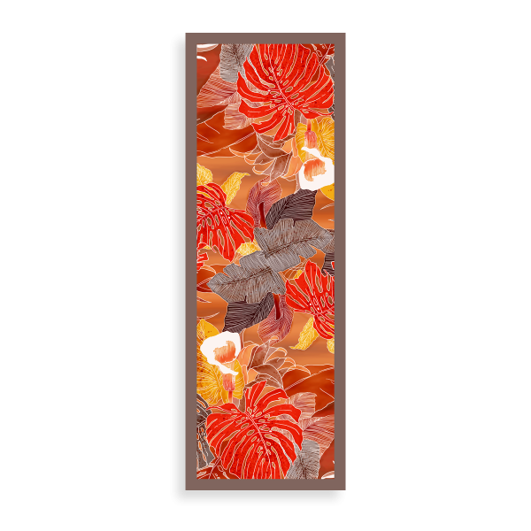 Tropical Jungle-orange-cotton-silk-women’s-stole