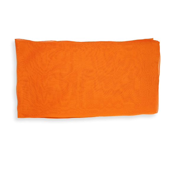 Orange-silk-wedding-women's-airy scarf