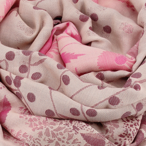 Women's-organic cotton-rose-stole-Jardin