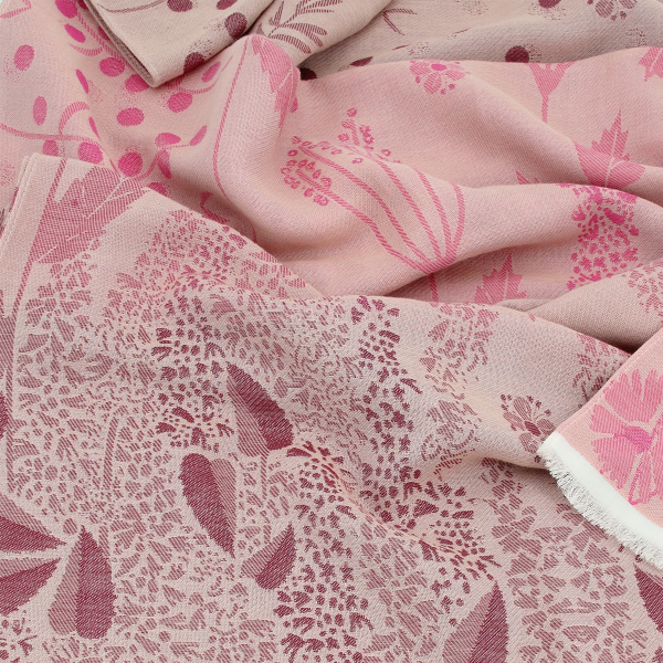 Women's-organic cotton-rose-stole-Jardin
