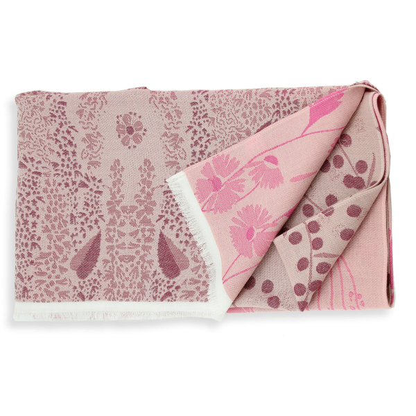 Women's-organic cotton-rose-stole-Jardin