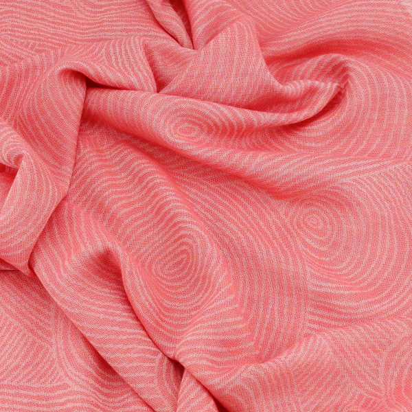 meditation-coral pink-cotton-rayon-linen-women’s-stole